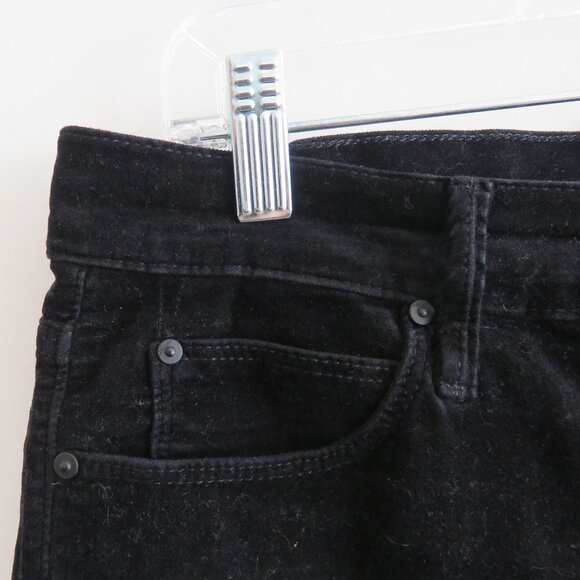 MOTHER The Charmer in My Life As A Snow Bunny Black Velvet Pants - Size 31 - Picture 4 of 13